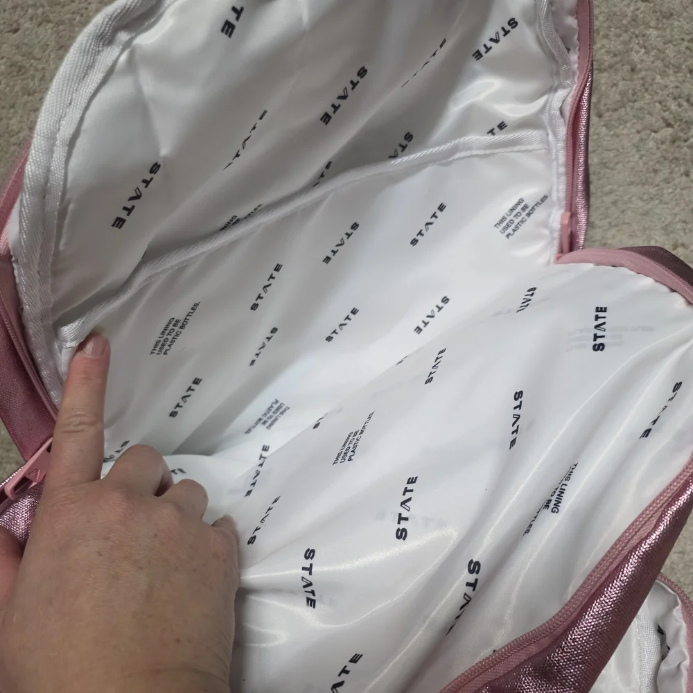 STATE Metallic Pink Backpack